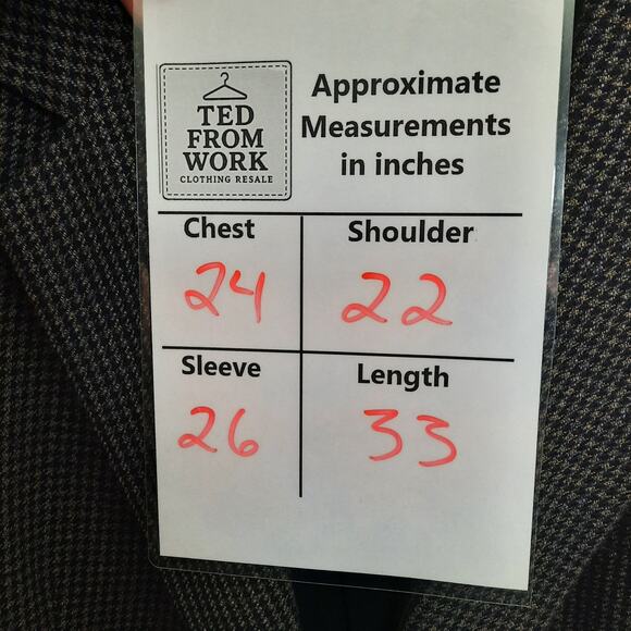 Bill Blass 48L Gray Wool Blazer Union Made USA Vintage Mens Jacket 100% Wool - Picture 9 of 9